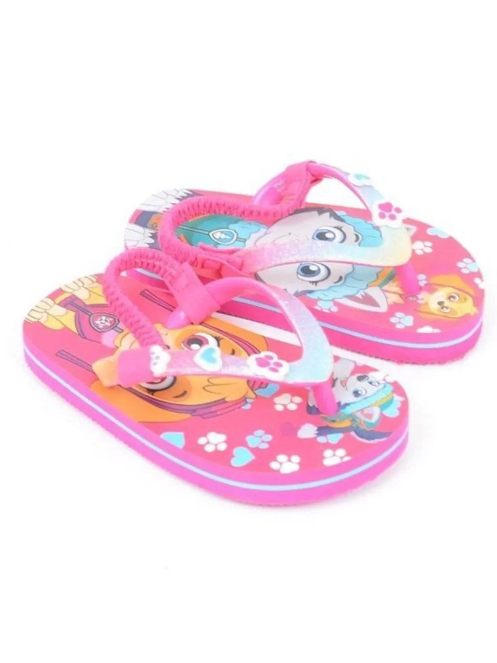 NEW Nickelodean Paw Patrol Toddler 5/6  Sky Flip Flop Pink Summer Sandals Beach